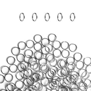 Silver Mini Split Jump Rings 10mm Double Loop DIY Jewelry Connector (200pcs)