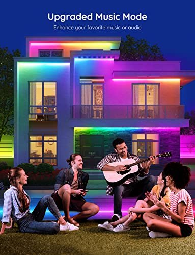 Govee Outdoor LED Lights 65.6ft, RGBIC, Alexa-Compatible, Waterproof Decor - Image 6