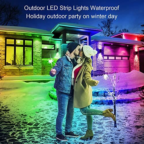 "300ft RGB Waterproof LED Strip Lights - Bluetooth App, Music Sync, IP68" - Image 5