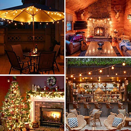 "100ft G40 LED Globe String Lights, Dimmable & Waterproof for Outdoors" - Image 7