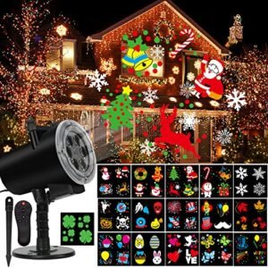 "Holiday Projector Light - 16 Slide LED Waterproof Outdoor Xmas Decor"