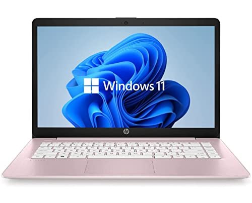 HP 14" Lightweight Laptop: Celeron, 4GB RAM, 64GB SSD, Windows 11, Pink - Image 4