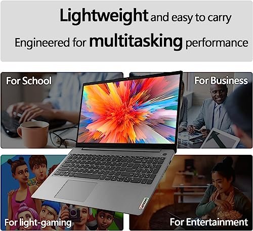 Lenovo IdeaPad 1 15.6" FHD Laptop, Intel Dual Core, 12GB RAM, 512GB SSD, 128GB eMMC, Wi-Fi 6, Windows 11, 1 Year Office 365, Grey - Image 7