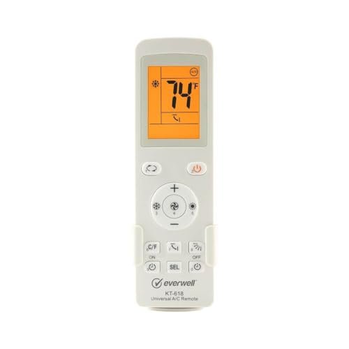 Universal Mini Split AC Remote KT-618 – 10,000 Codes, 99.9% Compatible