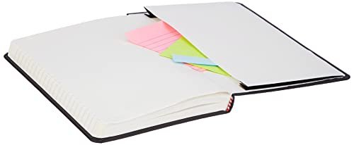 Amazon Basics Hardcover Lined Notebook, 240 Pages, 5" x 8.25", Black - Image 6