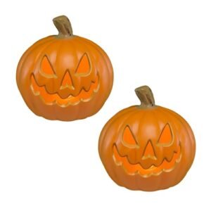 Glowing LED Pumpkin Lantern: Timer, Battery-Powered Halloween & Thanksgiving Decor
