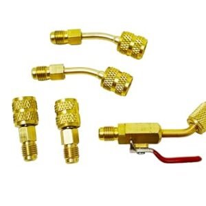 Lu-Hawk R410A Mini-Split Adapter Kit with Shut-Off Valve, Durable HVAC