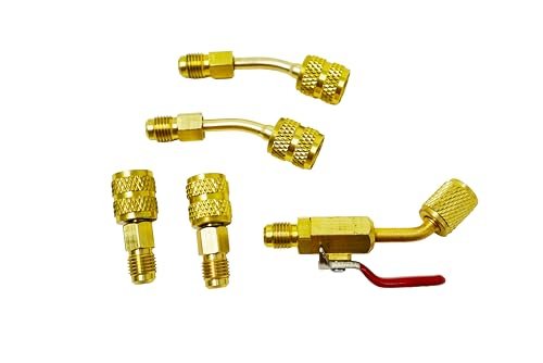 Lu-Hawk R410A Mini-Split Adapter Kit with Shut-Off Valve, Durable HVAC
