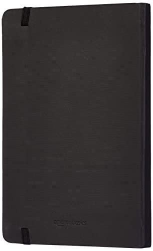 Amazon Basics Hardcover Lined Notebook, 240 Pages, 5" x 8.25", Black - Image 7