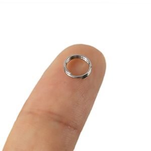 30pcs Silver Double Loop Jump Rings for Jewelry Making & Crafts (0.24in)