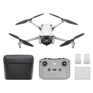 DJI Mini 3 Fly More Combo, Lightweight 3x Mechanical Gimbal Mini Camera Drone with 4K HDR Video, 3 Batteries for 114-min Flight Time, up to 32800ft (10km) Video Transmission, True Vertical Shooting