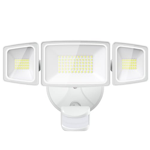 65W Motion Sensor LED Flood Light - Bright 6500lm Outdoor Security Lamp
