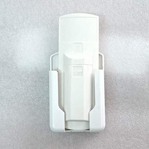 White Remote Control Holder Wall Mount Organizer Self-Adhesive Media Storage - Image 6