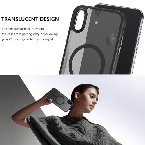 Here's a revised title:
MagSafe iPhone XR Case - Clear Shockproof Slim Protective Wireless Charging Cover - Image 5