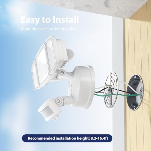 65W Motion Sensor LED Flood Light - Bright 6500lm Outdoor Security Lamp - Image 8