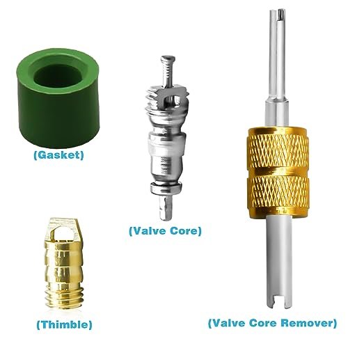 R410A Mini Split Adapter Kit 5/16" to 1/4" Coupler & Valve Core Tool - Image 4