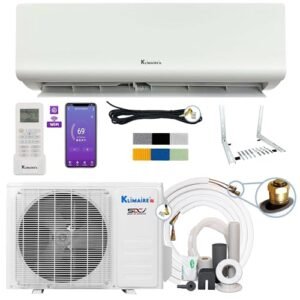 High-Efficiency 12,000 BTU Mini Split AC Heat Pump | 19 SEER2 Easy Install Kit