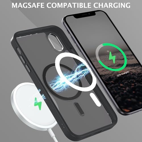 Here's a revised title:
MagSafe iPhone XR Case - Clear Shockproof Slim Protective Wireless Charging Cover - Image 2