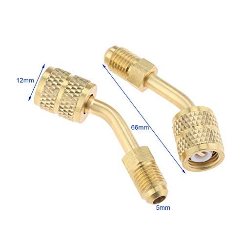 gohantee R410a Adapter 5/16" to 1/4" SAE Swivel for HVAC & AC (2 Pack) - Image 3