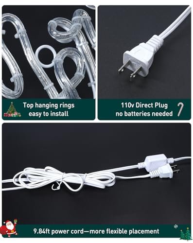 Shine Decor 24" Merry Christmas LED Sign, Waterproof Red & Green Lights - Image 7