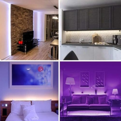 DAYBETTER 66ft Waterproof LED Strip Lights Outdoor Indoor RGB Remote - Image 6