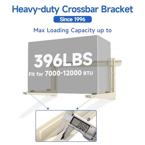 Cestluck Mini Split AC Mounting Bracket with Crossbar, 7,000-12,000 BTU - Image 3