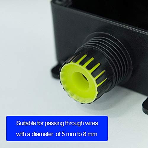 Kekeou 5-Way Outdoor Electrical Junction Box, Waterproof Cable Connector - Image 4