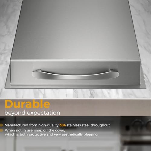 VEPURLT Drop-in Outdoor Gas Side Burner, 304 Stainless Steel, Built-in for Natural Gas Grills - Image 6