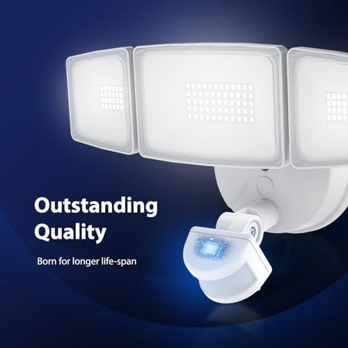 65W Motion Sensor LED Flood Light - Bright 6500lm Outdoor Security Lamp - Image 5