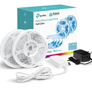 Kasa Smart LED Light Strip 32.8ft, RGB, WiFi, Alexa & Google Compatible