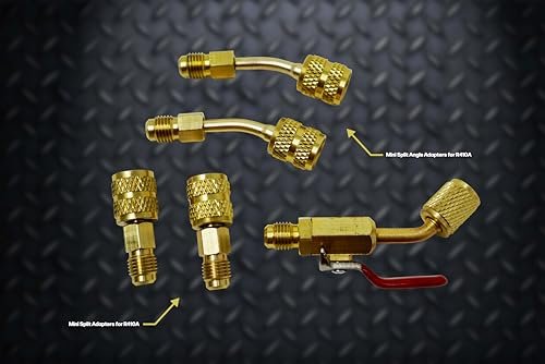 Lu-Hawk R410A Mini-Split Adapter Kit with Shut-Off Valve, Durable HVAC - Image 2