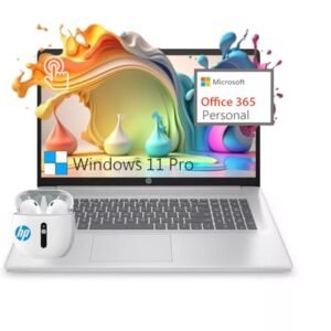 HP 2024 Newest 17 Laptop Computer, 17.3” HD+ Touchscreen Business Laptop PC, Intel Pentium Silver N5030, 32GB RAM, 1TB SSD, Windows 11 Pro, 1-Year Office 365, Long Battery Life, Webcam, Wi-Fi, USB-C