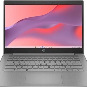 HP 2023 Chromebook Laptop, 14 Inch Display, Intel Celeron N4120 Processor, 4GB RAM, 64GB eMMC, Intel UHD Graphics 600, WiFi, Bluetooth, Chrome OS, Modern Gray