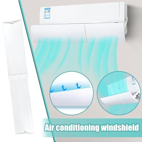 Universal AC Vent Deflector | Adjustable Air Conditioner Wind Shield Cover - Image 3