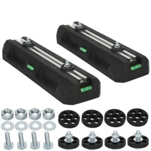 Mini Split AC Floor Mount Base Kit: 9-36K BTU Rubber Anti-Vibration Pads (2-Pack)