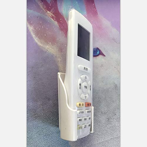 White Remote Control Holder Wall Mount Organizer Self-Adhesive Media Storage - Image 7