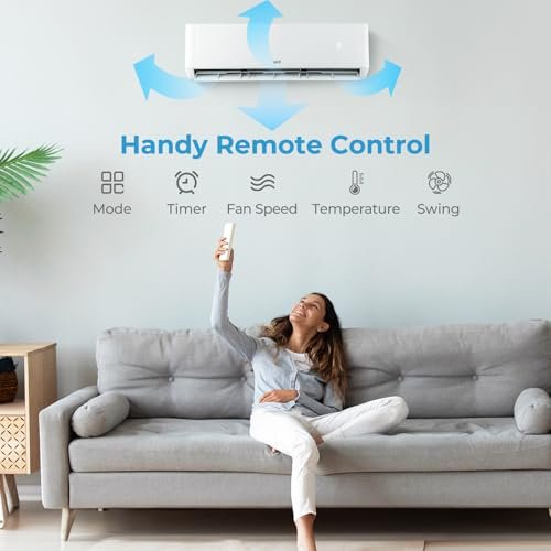 18K BTU Dual Zone Mini Split AC/Heat Inverter | 22 SEER2 Ductless Wall Mount System - Image 3