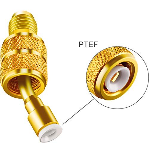 Here's a revised title:
R410a Mini Split AC Charging Adapter Set - 5/16 Quick Connect Coupler - Image 3