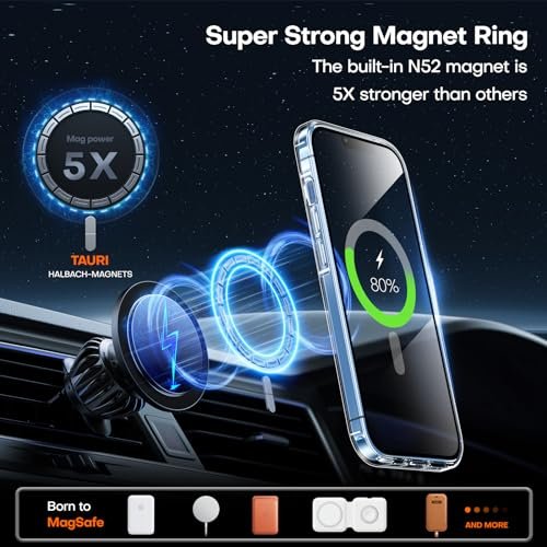 TAURI Clear MagSafe Case for iPhone 12/12 Pro with 2X Screen Protector - Image 2