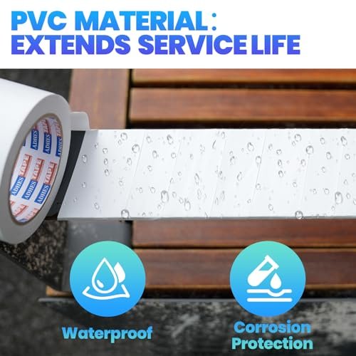 Weatherproof PVC Pipe Wrap Tape – 2" x 36 Yds, White, Corrosion Resistant - Image 4