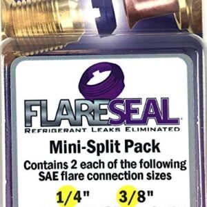 FlareSeal Leak-Free SAE Flare Fittings for HVAC & Mini Split (1/4", 3/8")