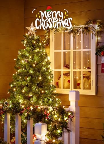 Warm White LED Christmas Lights - 39ft 100 Bulbs, 8 Modes, Outdoor Decorations - Image 2