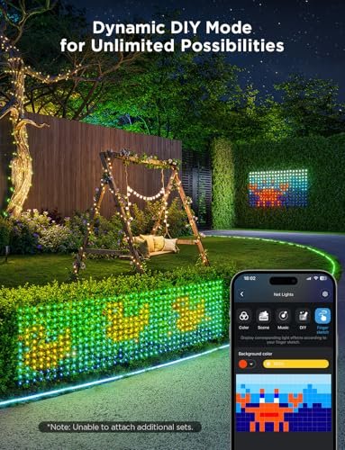 Govee RGBIC Outdoor Net Lights, 480 LEDs, Smart & Waterproof, 64 Modes - Image 2