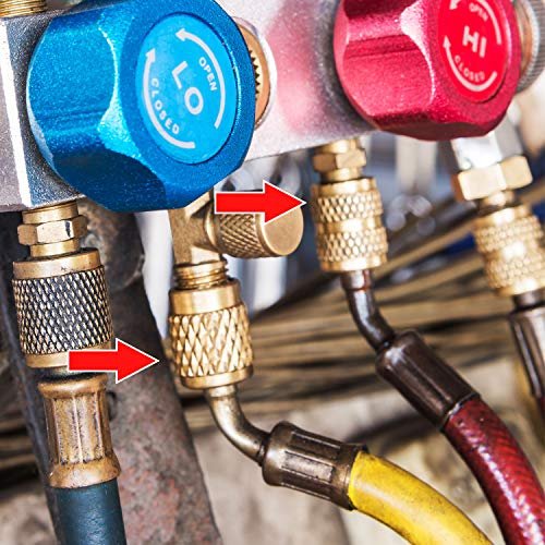 Here's a revised title:
R410a Mini Split AC Charging Adapter Set - 5/16 Quick Connect Coupler - Image 7