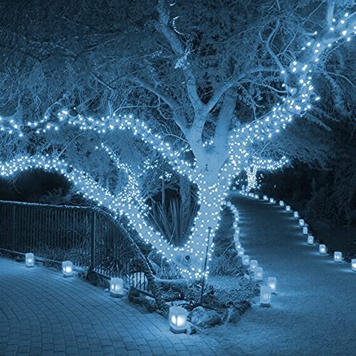 Dazzle Bright 300 LED White Christmas Lights 100 FT Waterproof 8 Modes - Image 7