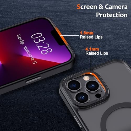 Here's a revised title:
iPhone 13 Pro Max Case MagSafe Magnetic Clear Shockproof Slim Protective Cover - Image 3