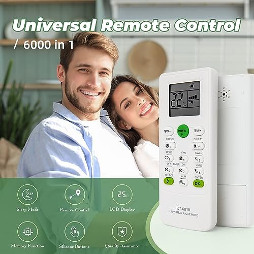 Ultimate Universal AC Remote Control | 6000 Brands LCD Air Conditioner Replacement Clicker - Image 2
