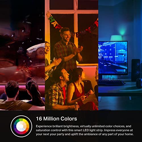Kasa Smart LED Light Strip 32.8ft, RGB, WiFi, Alexa & Google Compatible - Image 6