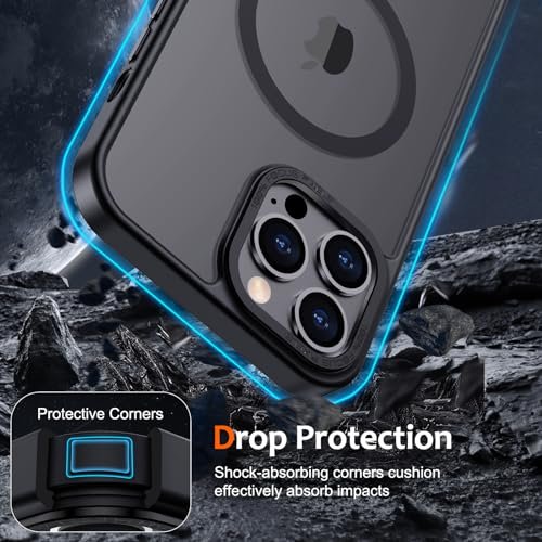 Here's a revised title:
iPhone 13 Pro Max Case MagSafe Magnetic Clear Shockproof Slim Protective Cover - Image 4