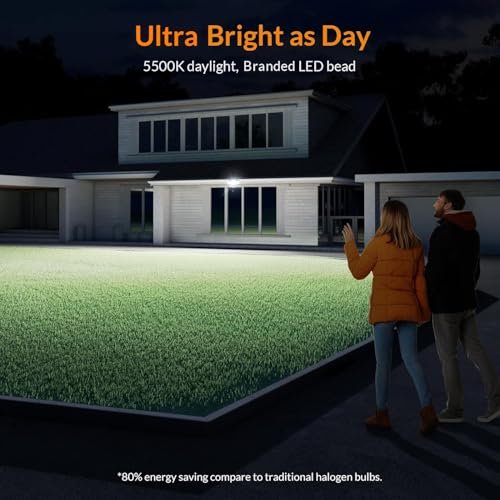 LEPOWER Motion Sensor LED Security Light: 38W 4200LM Outdoor Flood Lamp - Image 2